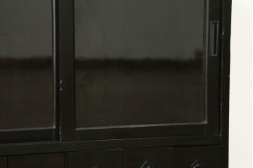 和製アンティーク　薬箪笥リメイク　年月を重ねた味わいが魅力の収納棚(戸棚、飾り棚、引き出し、キャビネット)(R-072813)