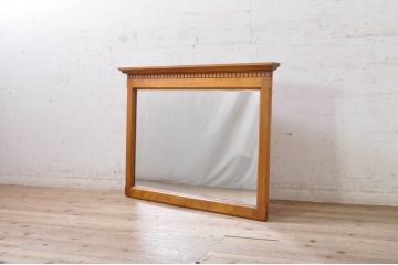中古　美品　横浜ダニエル(daniel)　アーリーアメリカン　A-401吊鏡　気品漂う洗練されたデザインが魅力的な壁掛けミラー(壁掛け鏡、ウォールミラー)(R-072820)