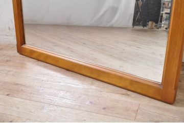 中古　美品　横浜ダニエル(daniel)　アーリーアメリカン　A-401吊鏡　気品漂う洗練されたデザインが魅力的な壁掛けミラー(壁掛け鏡、ウォールミラー)(R-072820)