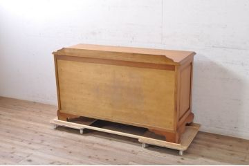 中古　美品　横浜ダニエル(daniel)　アーリーアメリカン　A-104横長整理タンス　気品漂う洗練されたデザインが魅力的なチェスト(引き出し、サイドボード、整理箪笥、収納箪笥)(定価約56万円)(R-072822)