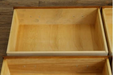 中古　美品　横浜クラシック家具ダニエル(Daniel)　アーリーアメリカン　A-104　横長整理箪笥　3段ローチェスト　定価約56万円　(R-072822)