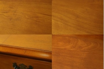 中古　美品　横浜クラシック家具ダニエル(Daniel)　アーリーアメリカン　A-104　横長整理箪笥　3段ローチェスト　定価約56万円　(R-072822)