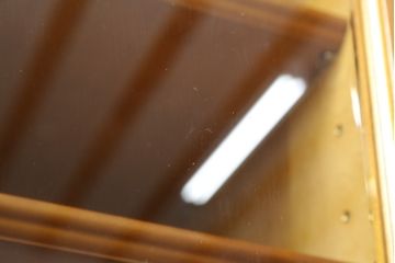 中古　美品　横浜クラシック家具　ダニエル(daniel)　アーリーアメリカンシリーズ　A-204　クラシカルな雰囲気のお部屋づくりにおすすめなチャイナキャビネット(食器棚、収納棚、戸棚、カップボード)(R-072825)