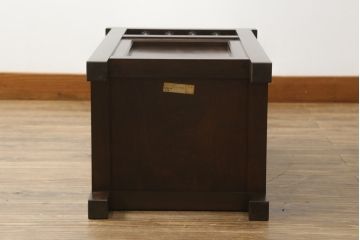 和製ビンテージ　松本民芸家具　直線的なデザインが端正な印象の傘立て(カサ立て、スタンド、ヴィンテージ)(R-072829)