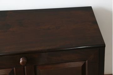 中古　美品!!　松本民芸家具　収納力たっぷり! シックな佇まいのライティングビューロー(簿記机、在宅ワーク、在宅用ワークデスク、チェスト)(R-072830)