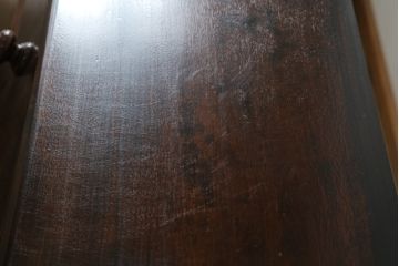 中古　美品!!　松本民芸家具　収納力たっぷり! シックな佇まいのライティングビューロー(簿記机、在宅ワーク、在宅用ワークデスク、チェスト)(R-072830)