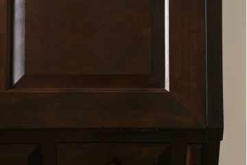 中古　美品!!　松本民芸家具　収納力たっぷり! シックな佇まいのライティングビューロー(簿記机、在宅ワーク、在宅用ワークデスク、チェスト)(R-072830)