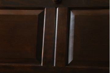中古　美品!!　松本民芸家具　収納力たっぷり! シックな佇まいのライティングビューロー(簿記机、在宅ワーク、在宅用ワークデスク、チェスト)(R-072830)