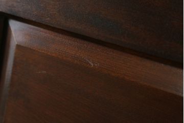 中古　美品!!　松本民芸家具　収納力たっぷり! シックな佇まいのライティングビューロー(簿記机、在宅ワーク、在宅用ワークデスク、チェスト)(R-072830)