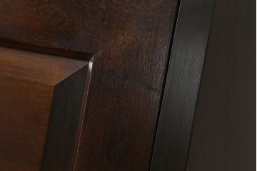 中古　美品!!　松本民芸家具　収納力たっぷり! シックな佇まいのライティングビューロー(簿記机、在宅ワーク、在宅用ワークデスク、チェスト)(R-072830)