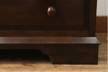 中古　美品!!　松本民芸家具　収納力たっぷり! シックな佇まいのライティングビューロー(簿記机、在宅ワーク、在宅用ワークデスク、チェスト)(R-072830)