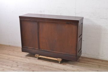 中古　超美品!!　松本民芸家具　落ち着いた色合いが魅力のサイドボード(戸棚、収納棚、サイドキャビネット)(R-072833)
