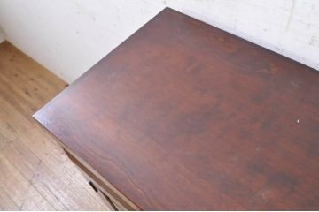 中古　超美品!!　松本民芸家具　落ち着いた色合いが魅力のサイドボード(戸棚、収納棚、サイドキャビネット)(R-072833)