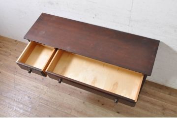 中古　超美品　松本民芸家具　落ち着きのある色味が素敵なサイドチェスト(サイドボード、引き出し、テレビ台、テレビボード)(R-072835)