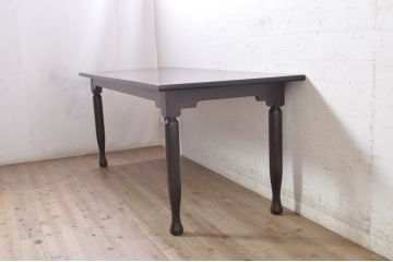 和製ビンテージ　特注品　松本民芸家具　塗り直しあり　天板水目桜　脚ナラ材　落ち着いた色味とクラシカルな雰囲気が魅力のダイニングテーブル(作業台、6人掛け、6P、4人掛け、4P、食卓)(R-072844)