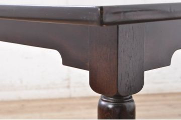 和製ビンテージ　特注品　松本民芸家具　塗り直しあり　天板水目桜　脚ナラ材　落ち着いた色味とクラシカルな雰囲気が魅力のダイニングテーブル(作業台、6人掛け、6P、4人掛け、4P、食卓)(R-072846)