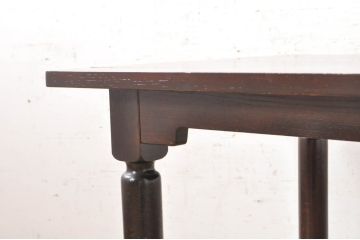 和製ビンテージ　特注品　松本民芸家具　塗り直しあり　ナラ材　クラシカルなお部屋におすすめなダイニングテーブル(作業台、6人掛け、6P、4人掛け、4P、食卓)(R-072847)
