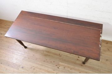 和製ビンテージ　特注品　松本民芸家具　塗り直しあり　天板水目桜　脚ナラ材　クラシカルなお部屋におすすめなダイニングテーブル(作業台、6人掛け、6P、4人掛け、4P、食卓)(R-072848)