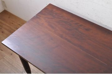 和製ビンテージ　特注品　松本民芸家具　塗り直しあり　天板水目桜　脚ナラ材　クラシカルなお部屋におすすめなダイニングテーブル(作業台、6人掛け、6P、4人掛け、4P、食卓)(R-072849)