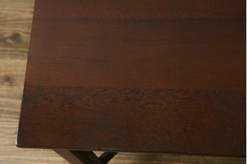 和製ヴィンテージ　希少デザイン　松本民芸家具　シンプルなデザインで使いやすい水目桜(ミズメザクラ)材と楢(ナラ)材のサイドテーブル　(R-072869)