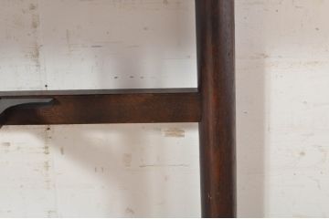 和製ビンテージ　希少デザイン　松本民芸家具　3本脚デザインがユニークなサイドテーブル(コンソールテーブル、デスク、ヴィンテージ)(R-072870)