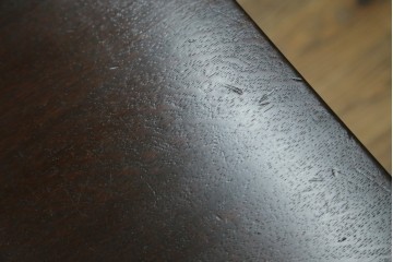 和製ヴィンテージ　希少デザイン　松本民芸家具　3本脚デザインがユニークなサイドテーブル　(R-072870)