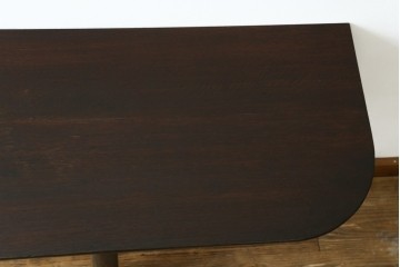 和製ヴィンテージ　希少デザイン　松本民芸家具　3本脚デザインがユニークなサイドテーブル　(R-072871)