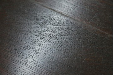 和製ヴィンテージ　希少デザイン　松本民芸家具　3本脚デザインがユニークなサイドテーブル　(R-072871)