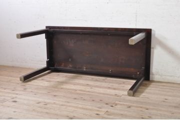 和製ビンテージ　希少モデル　松本民芸家具　ナラ材　シンプルなデザインで使いやすいワークデスク(コンソールテーブル、作業台、ヴィンテージ)(R-072872)