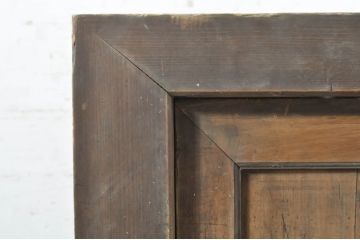 和製アンティーク　前面檜(ヒノキ)材　古い木味が魅力の四尺水屋箪笥サイドボード(サイドキャビネット、茶棚、茶箪笥、収納棚、食器棚、戸棚、店舗什器)(R-072884)