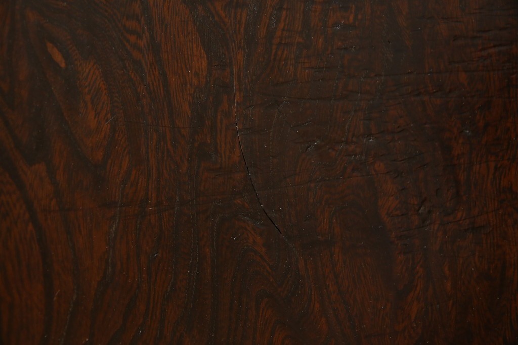 和製アンティーク　前面欅(ケヤキ)材　素朴な佇まいに懐かしさを感じる二段重ね茶箪笥　(R-072886)