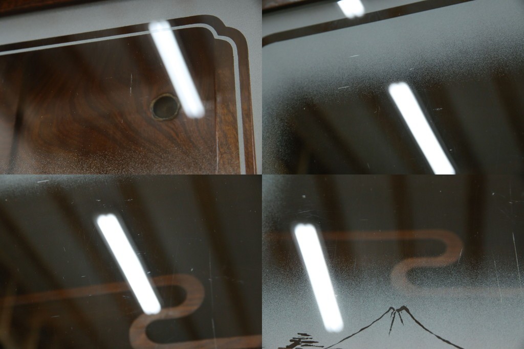 和製アンティーク　前面欅(ケヤキ)材　素朴な佇まいに懐かしさを感じる二段重ね茶箪笥　(R-072886)