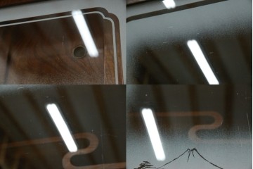 和製アンティーク　前面欅(ケヤキ)材　素朴な佇まいに懐かしさを感じる二段重ね茶箪笥　(R-072886)