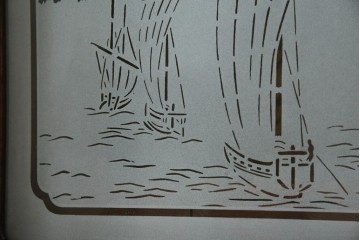 和製アンティーク　前面欅(ケヤキ)材　素朴な佇まいに懐かしさを感じる二段重ね茶箪笥　(R-072886)