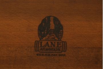 アメリカビンテージ　希少!!　LANE(レーン)　ユニークなデザインでアレンジが楽しい回転補助テーブル付きローテーブル(センターテーブル、リビングテーブル、ヴィンテージ)(R-072892)