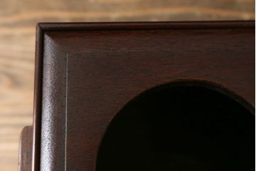 和製アンティーク　シンプルなデザインで取り入れやすい古い花梨(カリン)材のゴミ箱(ごみ箱、くず入れ、収納ボックス)(R-072895)