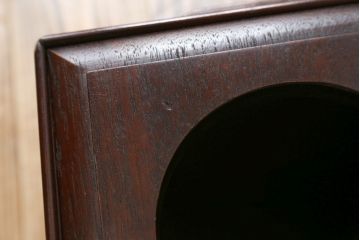 和製アンティーク　シンプルなデザインで取り入れやすい古い花梨(カリン)材のゴミ箱(ごみ箱、くず入れ、収納ボックス)(R-072895)
