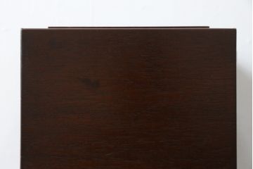 和製アンティーク　シンプルなデザインで取り入れやすい古い花梨(カリン)材のゴミ箱(ごみ箱、くず入れ、収納ボックス)(R-072895)