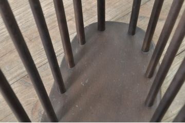 ヴィンテージ雑貨　飛騨産業　キツツキ　アイデア次第で使い方色々!籠のようなデザインが可愛らしいマガジンラック(収納、かご、ビンテージ)(R-072899)