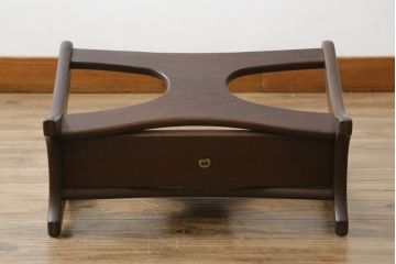 和製ビンテージ　希少な絶版品!!　オールドマルニ　maruni(マルニ木工)　和モダンな空間づくりに取り入れやすいマガジンラック(ヴィンテージ、本立て)(R-072900)