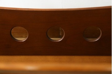 和製ヴィンテージ　オールドカリモク　カリモク家具(karimoku)　モダンなデザインが取り入れやすい折り畳みマガジンラック　(R-072901)