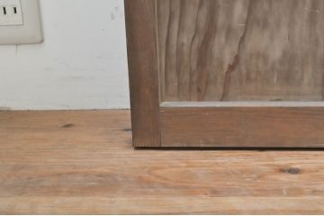 アンティーク建具　風情のある佇まいが魅力的な格子入りガラス戸4枚セット(引き戸、格子戸、ガラス帯戸)(R-072906)