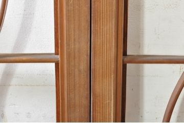 アンティーク建具　希少デザイン　組子入り　波打つようなウェーブデザインが目を惹く書院戸4枚セット(窓、障子戸、引き戸)(R-072910)