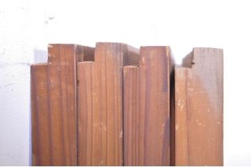 アンティーク建具　希少デザイン　組子入り　波打つようなウェーブデザインが目を惹く書院戸4枚セット(窓、障子戸、引き戸)(R-072910)