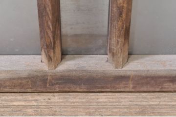 アンティーク建具　大正ロマン　どこか懐かしい雰囲気漂うガラス窓2枚セット(引き戸、ガラス戸)(R-072914)
