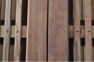 アンティーク建具　風情のある佇まいが魅力的な裏障子付き格子戸4枚セット(引き戸、障子戸、ガラス帯戸)(R-072916)