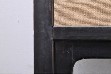 アンティーク建具　2Wayで楽しめる!懐かしい雰囲気の格子戸・ふすま戸の4枚セット(引き戸、ガラス帯戸)(R-072917)