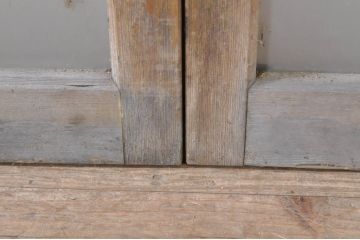 アンティーク建具　レトロな空間づくりにオススメの幅狭ガラス戸4枚セット(引き戸)(R-072919)