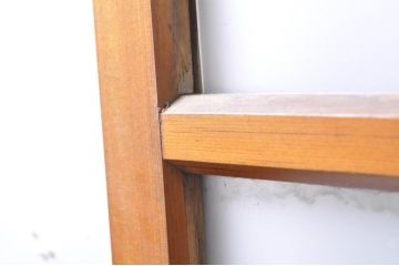 アンティーク建具　レトロな空間づくりにオススメの幅狭ガラス戸4枚セット(引き戸)(R-072919)