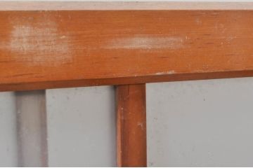 アンティーク建具　レトロな空間づくりにオススメの幅狭ガラス戸4枚セット(引き戸)(R-072919)